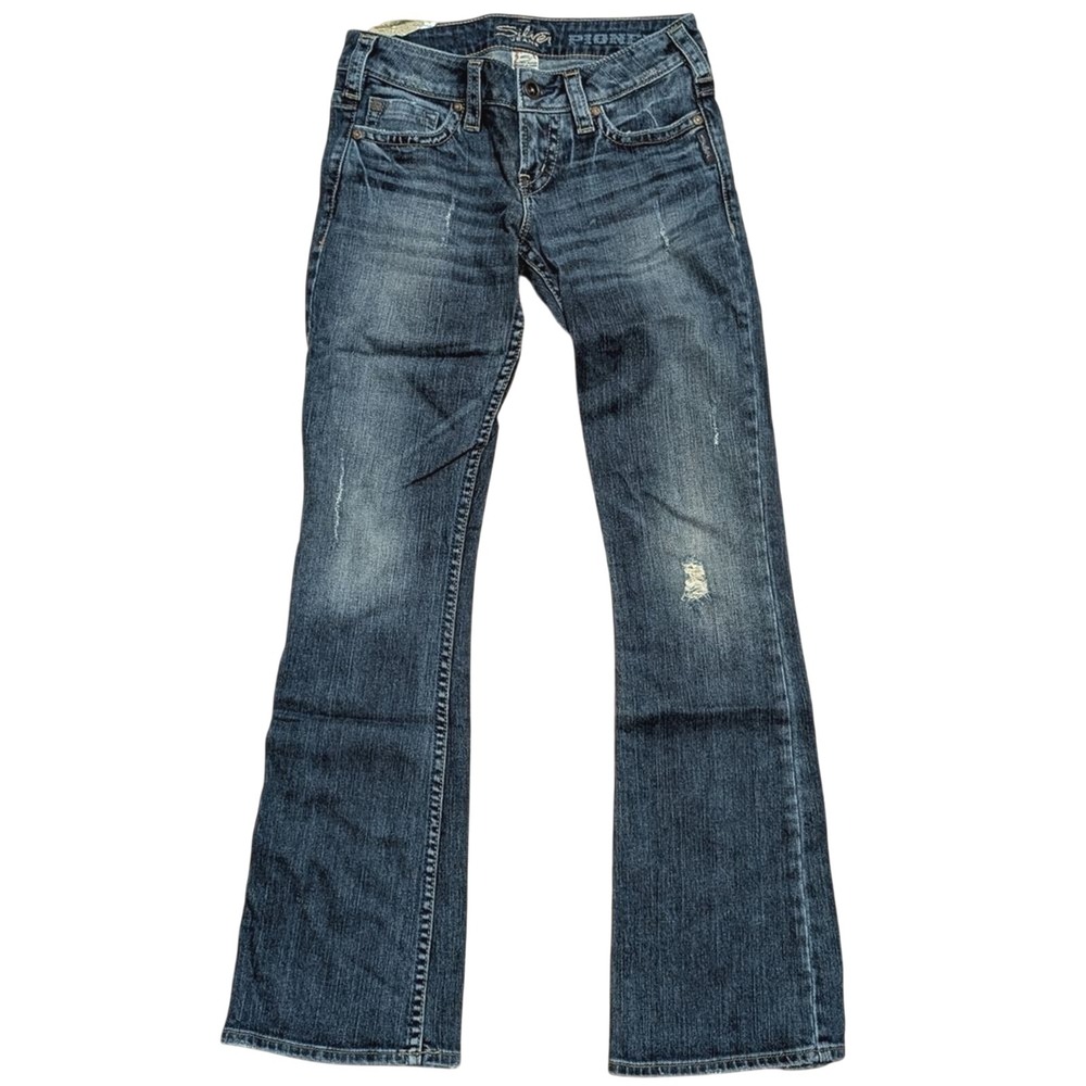 SILVER JEANS Pioneer‎ Womens 25 x 31 Bootcut Flare Boot Leg Stretch